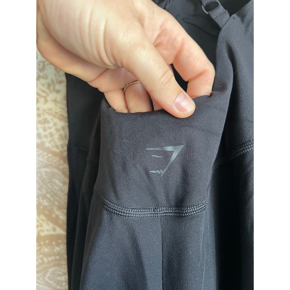 Gymshark Strappy All In One Workout Romper in Black - Picture 7 of 8